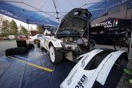 Rallye Český Krumlov: Čtvrteční odpoledne na Výstavišti v Českých Budějovicích